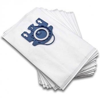 Vhbw 10× Vacuum Cleaner Bag – Miele Blue Star Compatible – Microfleece (White)