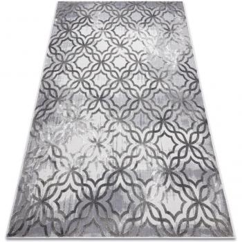 Elegant Grey and Cream Area Rug