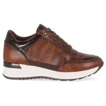 Zapatillas Deportivas de Mujer Chika10 SERENA 21 Marrón con Puntera Afilada y Cierre de Cordones