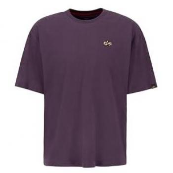Alpha Industries Kurzarm T-Shirt lila mit Logo