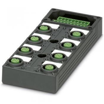 Box di controllo M12‑Ver Phoenix Contact, cavo e spina in nero