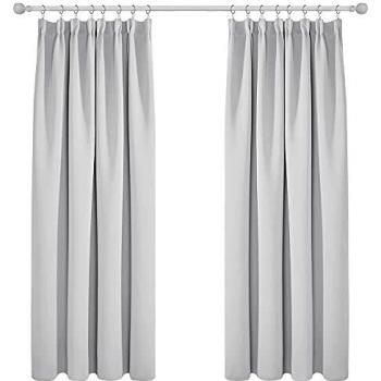 Ready Made Pencil Pleat Rod Pocket Thermal Blackout Curtains