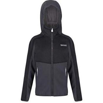 Regatta Bracknell II Softshell Kidswear – Seal Grey / Black Edition