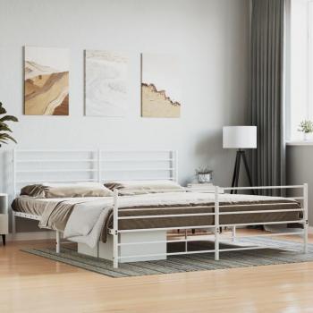 Letto con Testiera e Pediera in Metallo di Furniture Limited