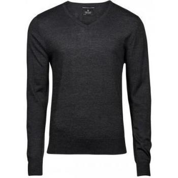 Suéter Tee Jays de mezcla de merino con cuello en V