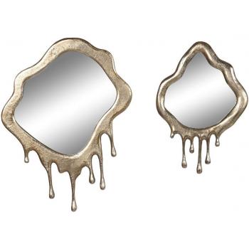 Juego de Espejos Aluminio Dorado Home ESPRIT 57 x 3 x 75 cm