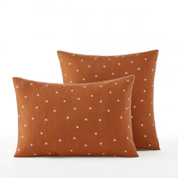 AM.PM Stella Taie d'oreiller en percale de coton biologique