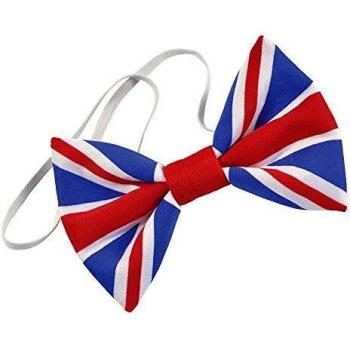 Bristol Novelty BA2890: Union Jack Bow Tie for Men – One Size