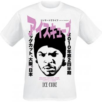 Ice Cube Kalligraphie Shirt weiß S Herren