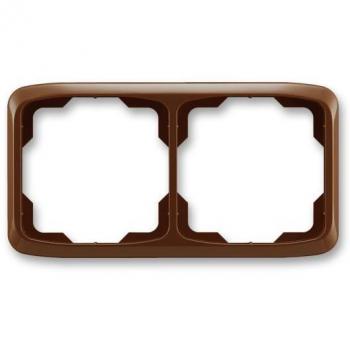 Rámeček dvojnásobný vodorovný, hnědá, ABB Tango 3901A-B20 H