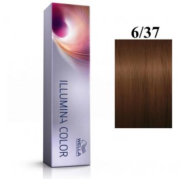 Wella Ilumina Color 6/37 Tinte para Cabello Rubio Oscuro Castaño Dorado 60 ml