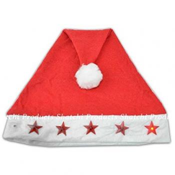 25 x Christmas Santa Hat with Flashing Lights