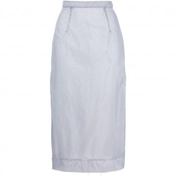 Gonna midi con tessuto di tulle
