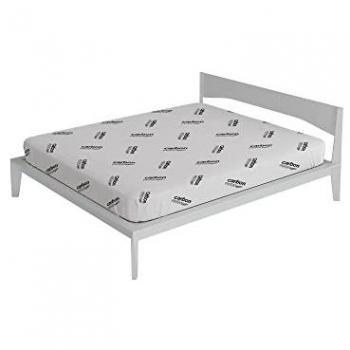 Coprimaterasso Elasticizzato Bianco Carbonio 2 Piazze