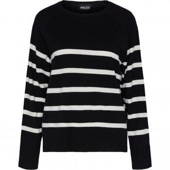 Pull Femme Pieces Sia Noir Midi