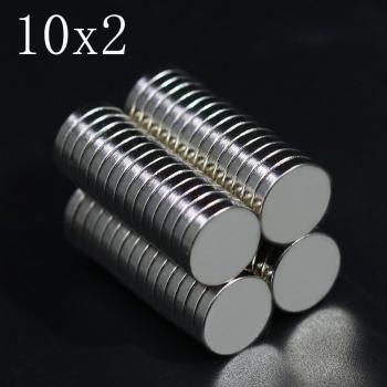 10mm x 2mm N35 Neodymium Magnet Disc, Strong Permanent Magnetic, Available in 10/20/50/100 Pcs