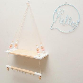 Rangement mural en perles pour la chambre des petits