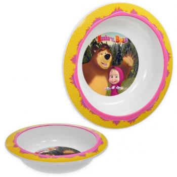 Piatto Fondo Microwavable Masha Orso di Animacord