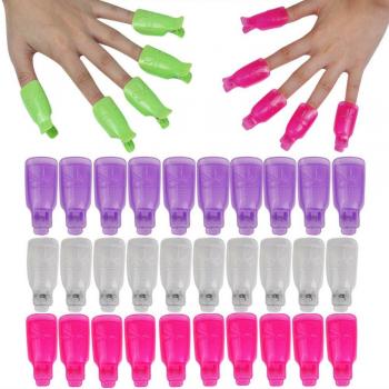 Pack 10 pièces Nail Art : pince à verre, capuchon, tube de gel UV, dissolvant, bande adhésive