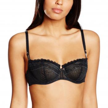 Vanity Fair Women's Chic Grace Half Cup Everyday Bra, Black