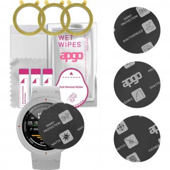 Protezione per schermo in vetro ibrido opaco Apgo per Amazfit Verge