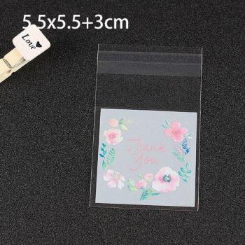 Bouchons sachet auto-adhésifs – 100 paquets – emballage de bonbons, mariage, fête d'anniversaire