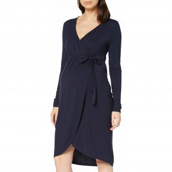 MAMALICIOUS Mlmalie Tess L/s Jersey Dress Combi A. Vestido X-Large Azul Salute para Mujer