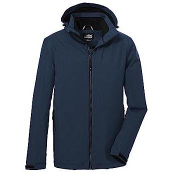 Outdoorjacke KILLTEC KOW 22 MN JCKT, Herren, Gr. L, blau (dunkelblau), 100% Polyester, sportlich, Jacken