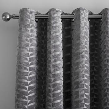 Curtina Kendal Charcoal Eyelet Curtains