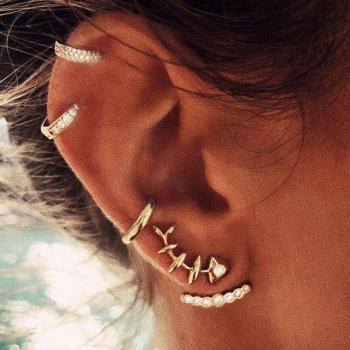 Classic Solar Lunar Ear Cuff Set