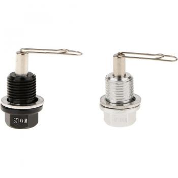 2-Pack M14X1.25 Anodized Magnetic Engine Oil Drain Plugs