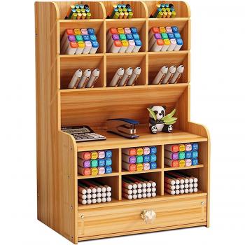 Classeur Élégant en Bois « École Home »