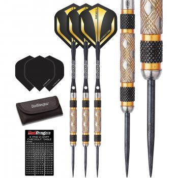 GoldEye Tungsten Darts by Red Dragon 32g – Flights & Stems
