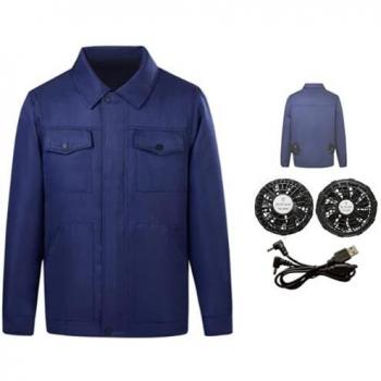 Veste Ventilée Phil Beauty Unisexe USB Respirante Bleu 3XL