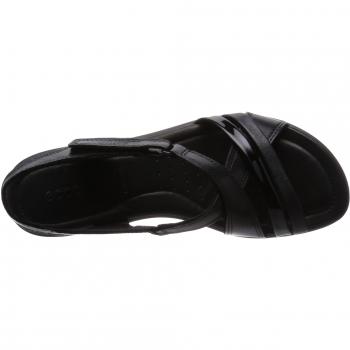 ECCO Felicia Sandal, Sandalias con Cuña para Mujer, Negro (BLACK/BLACK51707)
