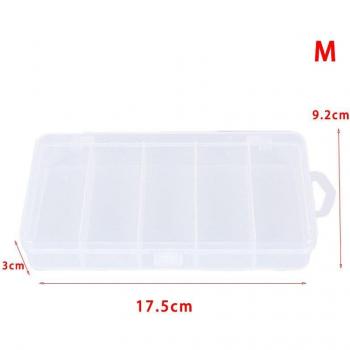 Caja de aparejos de pesca con 5 rejillas