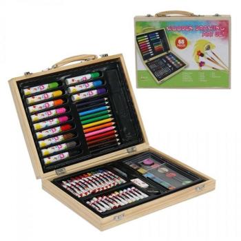 Set de Dibujo de Madera 68 Piezas