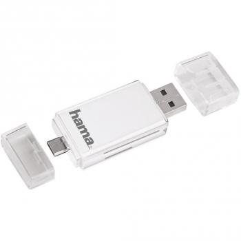 OTG USB A to B Reader Hama in Bianco