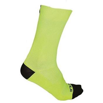 Calcetines Alé Q-Skin, 18 cm, Fluo Yellow, Talla M Unisex