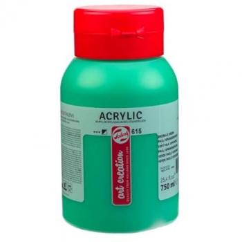 Paul Veronese Green Acrylic Paint, Talens 615 – 750 ml Pot