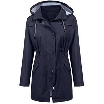 IWoo Ladies Vintage Style Waterproof Outdoor Jacket