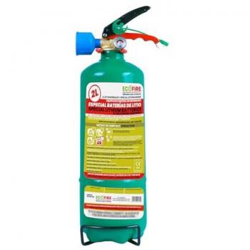 Estintore Ecofire 2L Classe A‑B‑C‑D‑F‑Li (Litio) per Lavoro e Auto – Simonrack