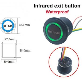 Waterdichte Inductieve No Touch Sensor Schakelaar met LED DC12V/24V