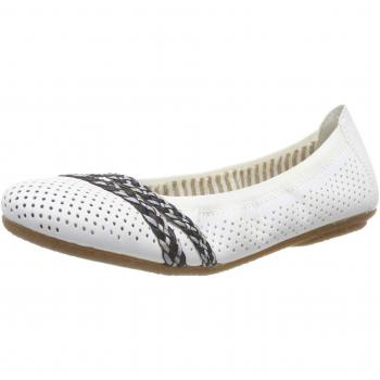 Rieker 41469-80 Ballerine Donna Weiss/Blau-Multi 80