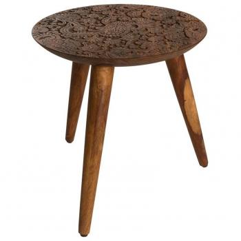 Hand Side Table in Solid Sheesham by DutchBone