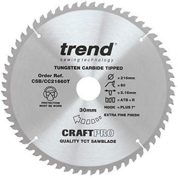 Trend Craft Thin Saw Blade 216mm x 60T x 30mm