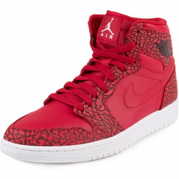 Nike Men’s Air Jordan 1 Retro High Athletic Sneakers, Gym Red/White-Team Red-White, Size 8 UK