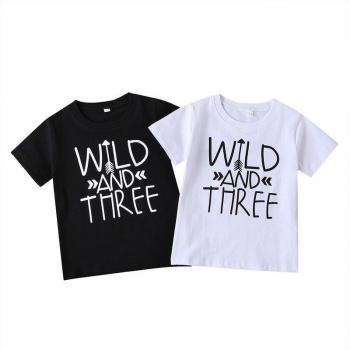 Camiseta de algodón para bebés y niños