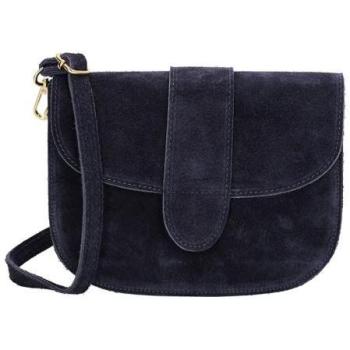 Charm London Suède Schoudertas – Blauwe Variatie
