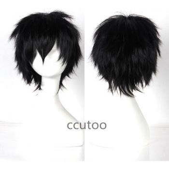 Peluca Completa Ccutoo Azul 30 cm – Shido Itsuka Estilo Esponjoso y Térmico